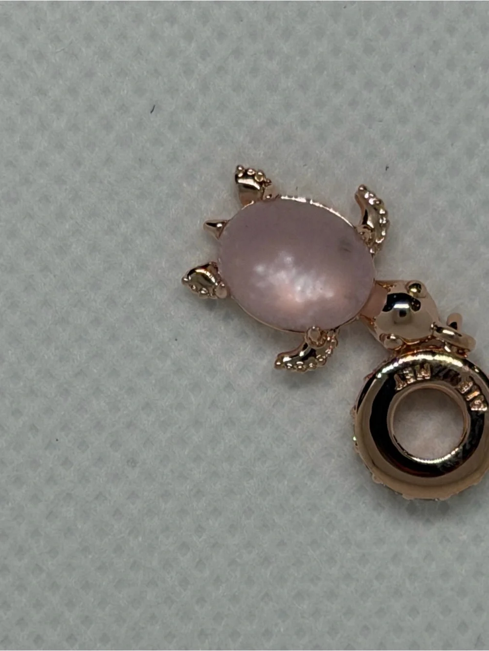Pandora Murano Glass Pink Sea Turtle Dangle charm - 788939C01 - Picture 2 of 2
